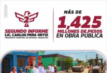 Presentó Carlos Peña Ortiz, millonaria inversión en infraestructura durante segundo año de labores