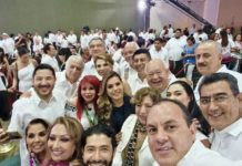 Gobernador Américo Villarreal asiste a informa del Presidente Andrés Manuel López Obrador