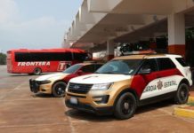 Centrales de autobuses vigiladas por la Guardia Estatal