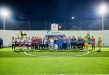 Inauguran cancha de pasto sintético en Camargo durante final de fútbol rápido