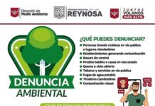 Exhorta Gobierno de Reynosa a cuidar medio ambiente y emitir denuncias