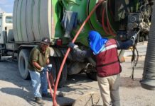 Favorece COMAPA a usuarios de Valle Soleado con sondeo de líneas generales y descargas