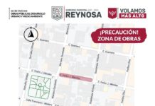 Aviso de cierre temporal en calle Pedro J. Méndez de la Zona Centro
