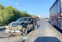 Accidente vial deja un lesionado, daños materiales y caos vehicular