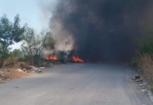 Bomberos sofocan incendios en pastizales que dejaron daños materiales
