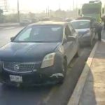 “Carambola” de unidades deja daños en carretera Río Bravo-Reynosa (1)