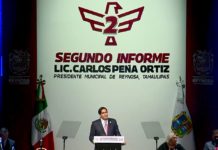 Carlos Víctor Peña Ortiz, rindió su Segundo Informe de gobierno en Reynosa