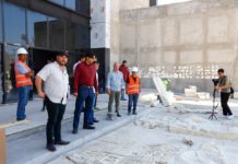 Colocó Alcalde de Reynosa primera piedra en Mural del Museo del Ferrocarril