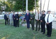 Rinden homenaje a las víctimas del 9/11 en puente internacional