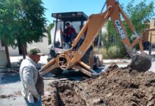 Reparó COMAPA fuga de agua potable en fraccionamiento San Valentín