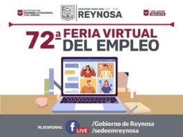 Anuncia Gobierno de Reynosa la 72° Feria Virtual de Empleo
