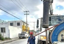 Desazolva COMAPA líneas generales en Balcones de Alcalá