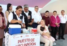 Arranca campaña de vacunación simultánea contra la influenza y Covid-19
