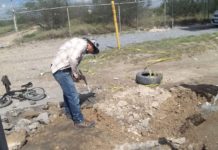 Concluyó COMAPA reparación de fuga de agua potable en carretera a Monterrey