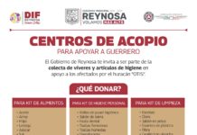 Abre Gobierno de Reynosa Centros de Acopio para damnificados