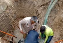 Reparó COMAPA fuga de agua potable en Las Fuentes