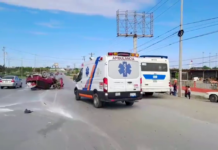 Accidente deja daños, lesionados, y caos en carretera Río Bravo-Reynosa