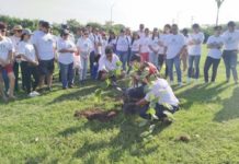 Se unen Inglés Individual y el Municipio de Tampico, siembran 200 arbolitos