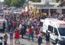 Reportan derrumbe de la Iglesia Santa Cruz en Ciudad Madero