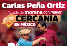 Carlos Peña Ortiz el Alcalde Morenista mejor calificado a nivel nacional por cercanía con la gente