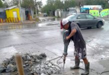 Restauró COMAPA línea de conducción de agua en colonia Américo Villarreal