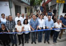 Inaugura Chucho Nader Otra Obra de Pavimentación en la colonia Campbell