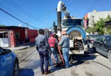 Saneó COMAPA drenaje sanitario en Villa Esmeralda