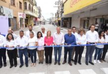 Inaugura Chucho Nader Modernización de la calle López de Lara en la Zona Centro