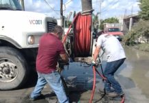Llevó COMAPA acciones de mantenimiento a Villa Esmeralda