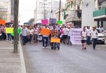 Marchan trabajadores del Poder Judicial, señalan que no andan tras el hueso, exigen respeto a su autonomía