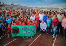 Inauguró Alcalde Carlos Peña Ortiz Torneo de Futbol Interligas “Volamos Mas Alto”