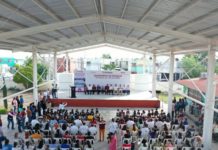 Inauguró Alcalde Carlos Peña Ortiz techumbre en jardín de niños Emma Vázquez García