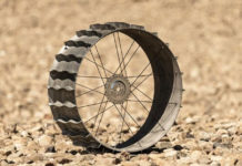 Imprimen en 3D, con una novedosa tecnología, el prototipo de rueda de un vehículo lunar de la NASA