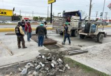 Continúa Gobierno del Alcalde Carlos Peña Ortiz rehabilitando pluviales de Reynosa