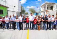 Inauguró Carlos Peña Ortiz pavimentación por 3.9 MDP en la Nuevo Amanecer