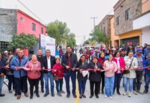 Felices reciben calle Alegría, entregada por el Alcalde Carlos Peña Ortiz en Reynosa