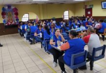 Guardia Estatal de Género realiza brigada por Día Naranja en maquiladora