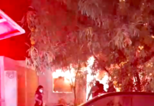 Bomberos atienden llamado de incendio en vivienda en colonia popular