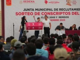 Realizan sorteo de conscriptos del Servicio Militar Nacional (SMN) clase 2005 y remisos