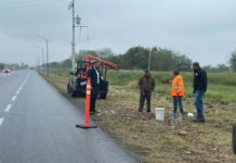 Rehabilitan sistema de alumbrado público del libramiento de tráfico pesado “Gral. Lázaro Cárdenas”