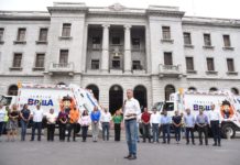Entrega Chucho Nader Dos Nuevos Camiones Recolectores de Basura