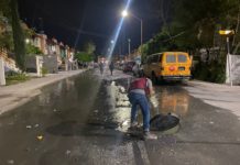 Realiza COMAPA limpieza de drenes y pluviales en diferentes sectores