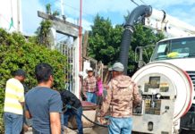 Llevó COMAPA acciones de mantenimiento en la colonia Las Delicias