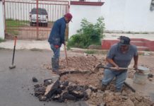 Reparó COMAPA fugas de agua potable en Zona Centro