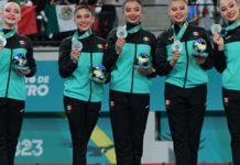 Equipo mexicano de gimnasia rítmica gana plata y boleto olímpico