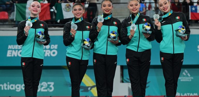 Equipo mexicano de gimnasia rítmica gana plata y boleto olímpico