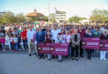 El Alcalde Carlos Peña Ortiz entregó Becas a estudiantes de Bandas de Guerra de Reynosa