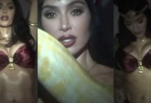 Kim Kardashian reproduce escena de Salma Hayek en película