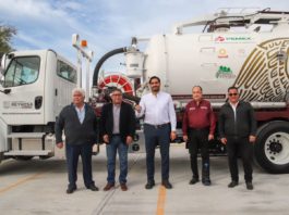 Entregó Alcalde Carlos Peña Ortiz nuevo camión Vactor en Reynosa