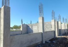 Avance del 40% en construccion de aulas en escuela de Matamoros